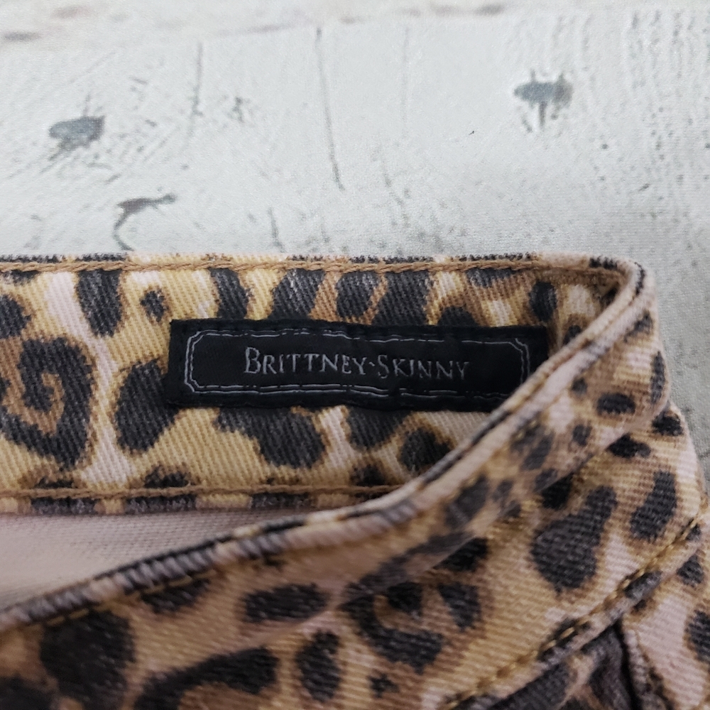 Guess Jeans Size 27 Britteny Skinny Leopard Print - Picture 7 of 8
